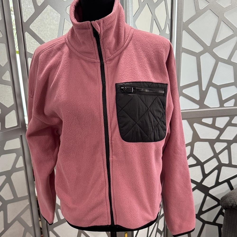 Calvin Klein Performance Rose and Ebony Cowl Sweater